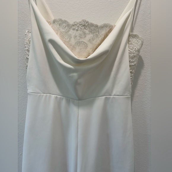 Anthropologie Bhldn Sachin & Babi Carrie Bridal White Jumpsuit Size 2 New - Picture 6 of 10